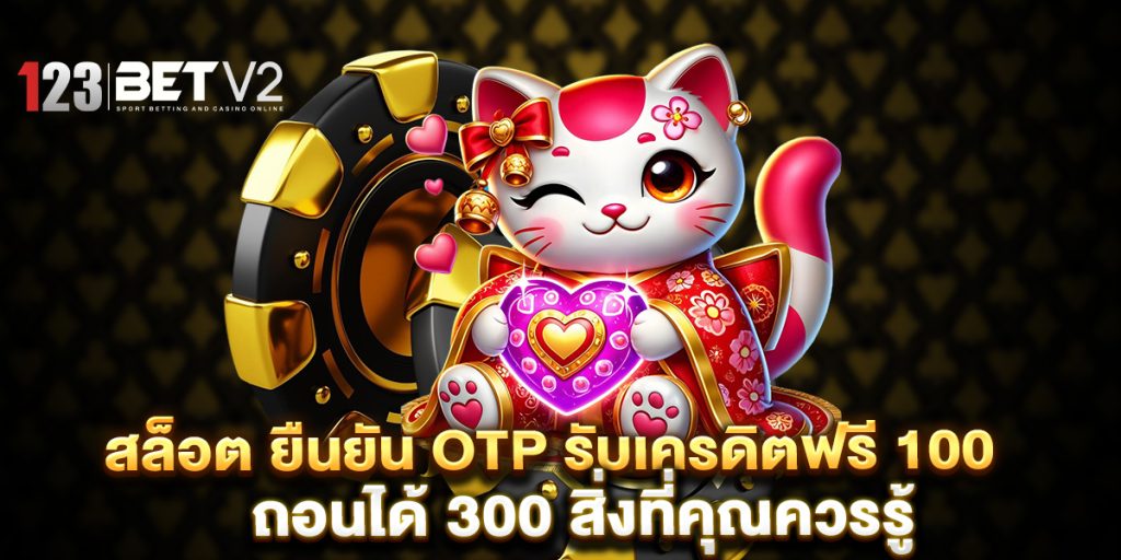 สล็อต ยืนยัน otp รับเครดิตฟรี 100 ถอนได้ 300 สิ่งที่คุณควรรู้ 1 สล็อต ยืนยัน otp รับเครดิตฟรี 100 ถอนได้ 300 สิ่งที่คุณควรรู้